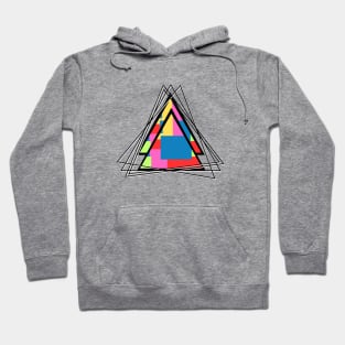 triangle abstract with colour Hoodie